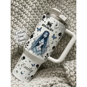 Personalized Corpse Bride Emily Gothic Halloween Custom Name 40ozTumbler