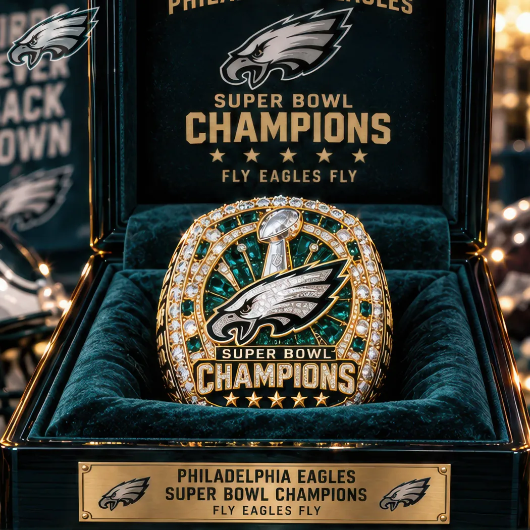 Philadelphia Eagles Super Bowl Champions Premium Commemorative Championship Ring Philadelphia Eagles Super Bowl Champions Premium Commemorative Championship Ring