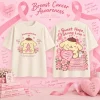 Cinnamoroll Breast Cancer Awareness Pink Ribbon Cute Graphic T-Shirt