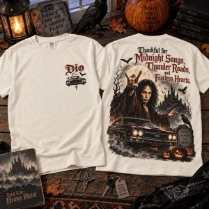 Dio Heavy Metal Midnight Songs Vintage Rock Graphic T-Shirt