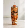 Minions Cozy Fall Days Autumn Pumpkin Sage Green Insulated 40oz Tumbler