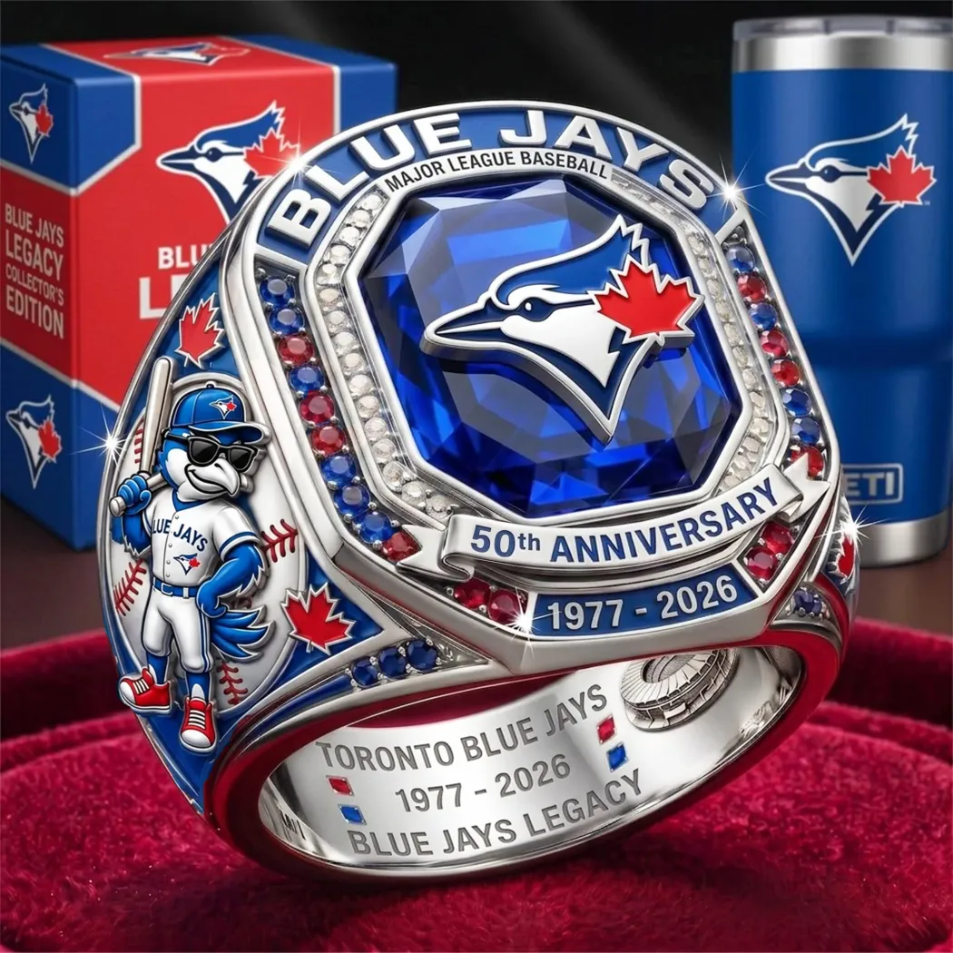 Toronto Blue Jays 50th Anniversary 1977-2026 Commemorative Legacy Championship Ring Toronto Blue Jays 50th Anniversary 1977-2026 Commemorative Legacy Championship Ring