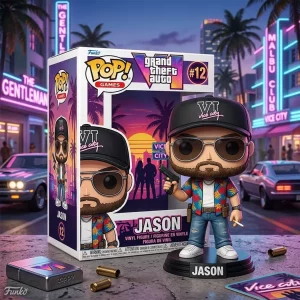 Grand Theft Auto VI Jason Vice City Edition 3D Gaming Funko Pop