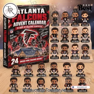 Atlanta Falcons NFL Football 24 Days Christmas Countdown Collectible Mini Figures Advent Calendar