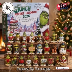 Merry Christmas The Grinch 2026 Holiday Countdown 24 Collectible Figures Advent Calendar