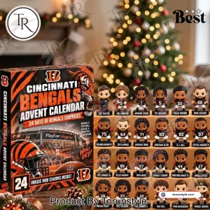 Cincinnati Bengals Football 24 Days Christmas Countdown Mini Figures Advent Calendar