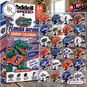 Riddell Florida Gators Speed 24-Piece Mini Helmet Collector Set Christmas Advent Calendar