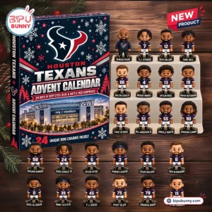 Houston Texans NFL Football 24-Day Christmas Countdown Collectible Mini Figures Advent Calendar