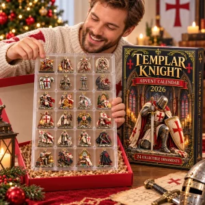 Sacred Templar Knight 24 Days Collectible Mini Figurine Ornaments Christmas Advent Calendar