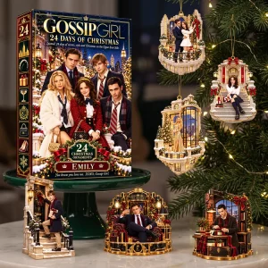 Gossip Girl TV Drama Series Personalized 24 Days Holiday Countdown Advent Calendar