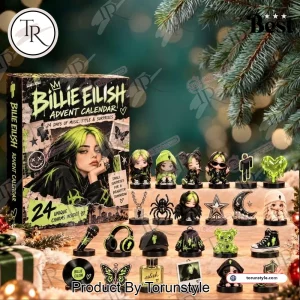 Billie Eilish Music Merch 24 Days Surprise Charms and Mini Figures Christmas Advent Calendar