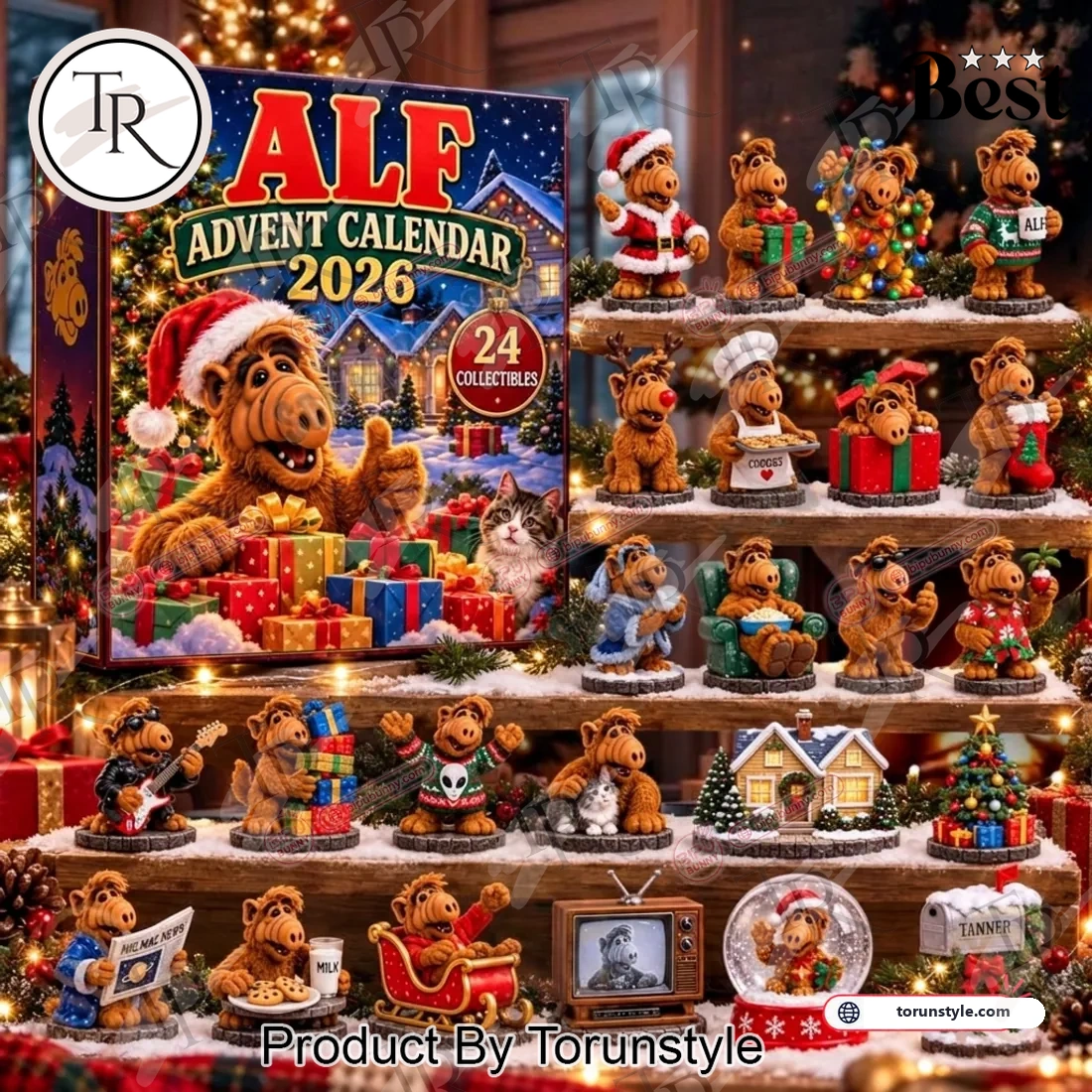 ALF 2026 Christmas 24 Days Countdown Mini Collectible Figurines Holiday Gift Advent Calendar ALF 2026 Christmas 24 Days Countdown Mini Collectible Figurines Holiday Gift Advent Calendar