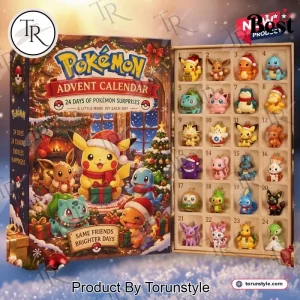 Pokemon Holiday 24 Days Mini Charm Figures Countdown Advent Calendar