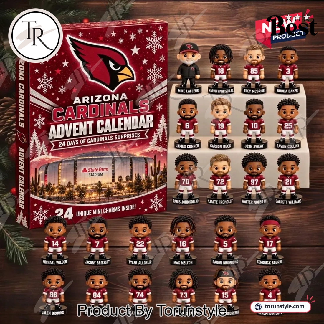Arizona Cardinals NFL 24 Days Christmas Countdown Holiday Gift Advent Calendar Arizona Cardinals NFL 24 Days Christmas Countdown Holiday Gift Advent Calendar