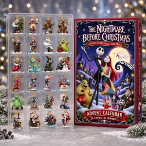 Nightmare Before Christmas Personalized 24 Days Halloween Town 3D Mini Ornaments Spooky Christmas Advent Calendar
