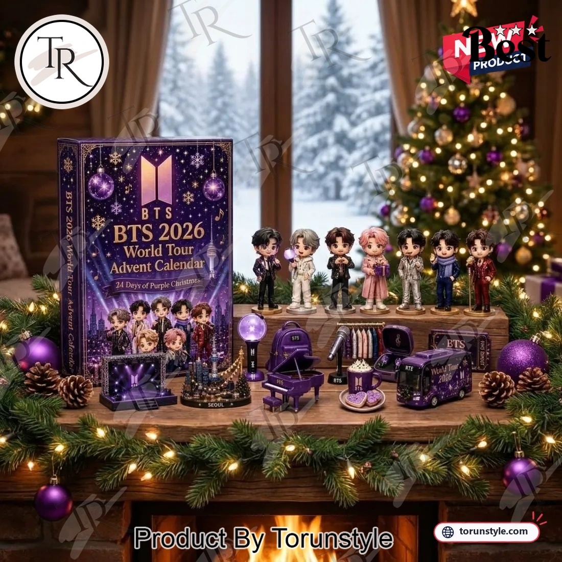 BTS 2026 World Tour Purple Christmas 24 Days Countdown Advent Calendar BTS 2026 World Tour Purple Christmas 24 Days Countdown Advent Calendar