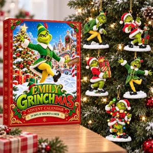 Grinchmas Green Furry Mischief 24 Days Countdown Personalized Christmas Advent Calendar Blind Box