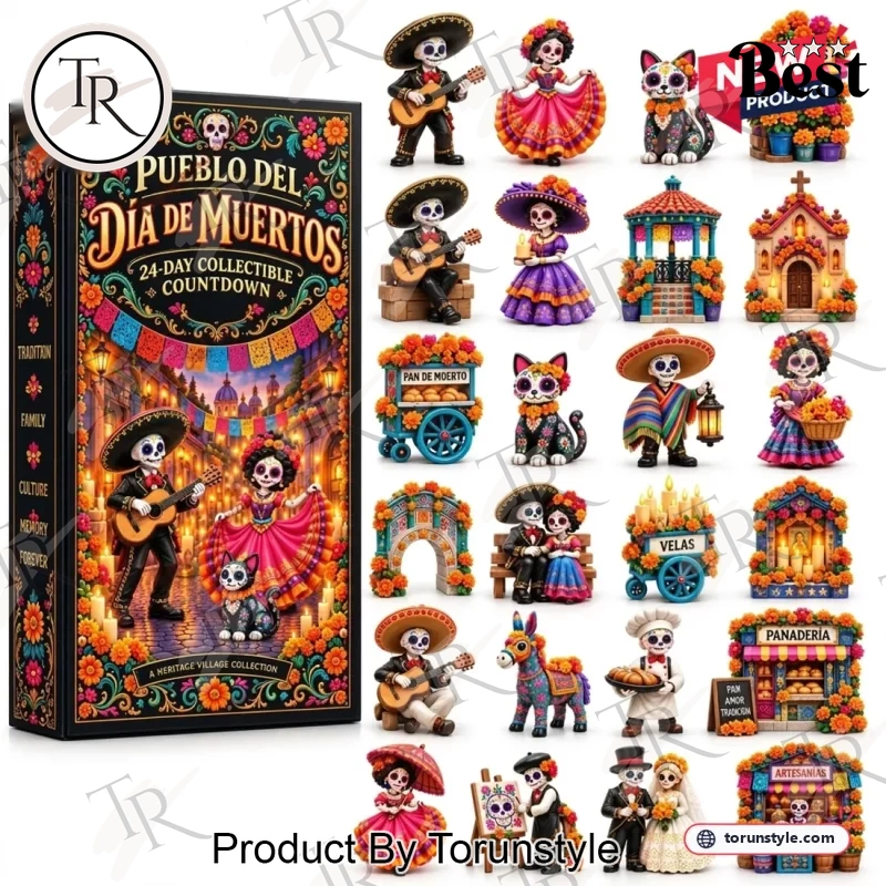 Day of the Dead Pueblo Village 2026 Collectible Sugar Skull 24-Day Countdown Advent Calendar Day of the Dead Pueblo Village 2026 Collectible Sugar Skull 24-Day Countdown Advent Calendar