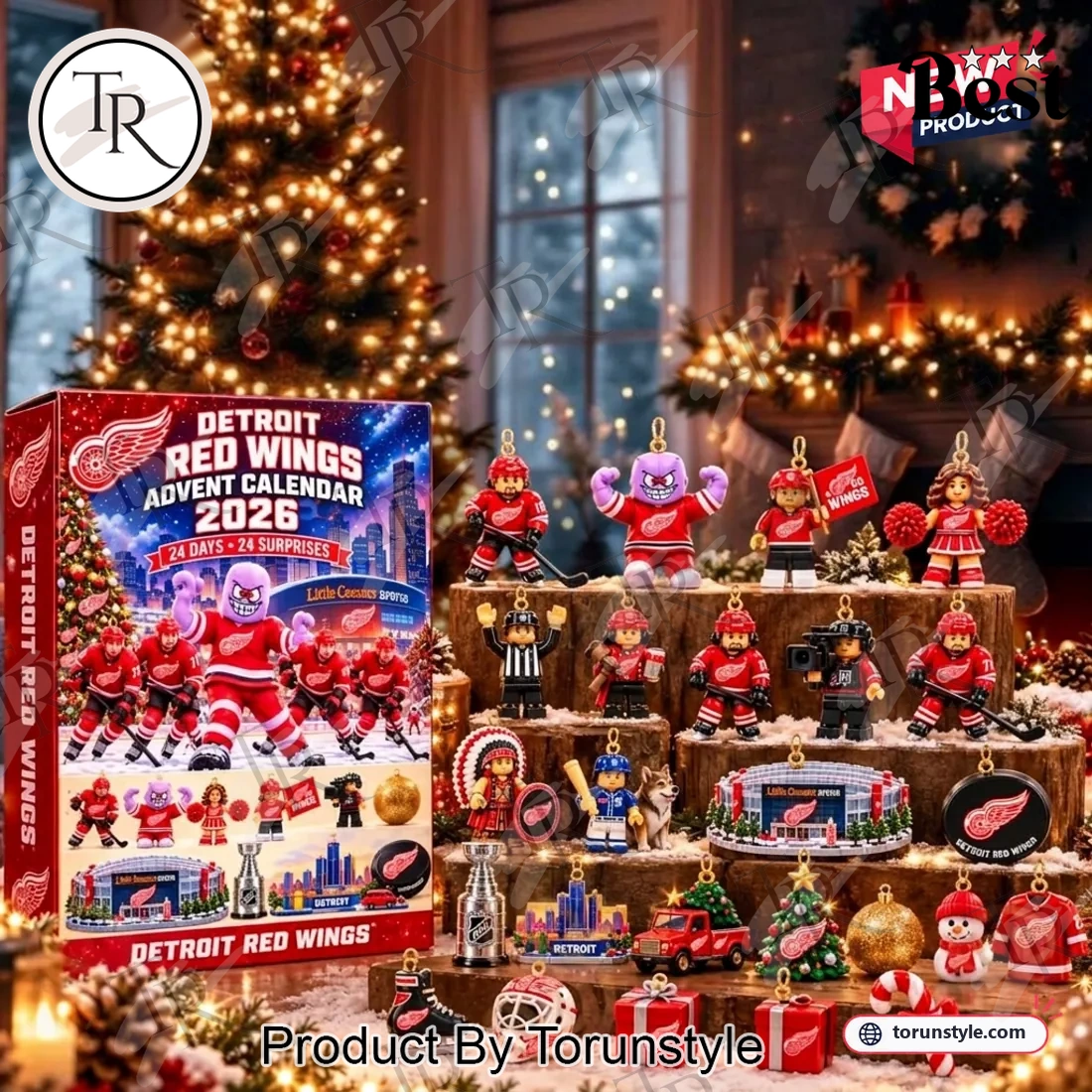 Detroit Red Wings 2026 24 Days Holiday Countdown Collectible Christmas Advent Calendar Detroit Red Wings 2026 24 Days Holiday Countdown Collectible Christmas Advent Calendar