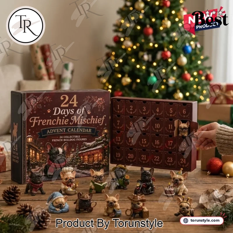 French Bulldog Dog Lover Festive 24 Days Collectible Figurines Christmas Advent Calendar French Bulldog Dog Lover Festive 24 Days Collectible Figurines Christmas Advent Calendar