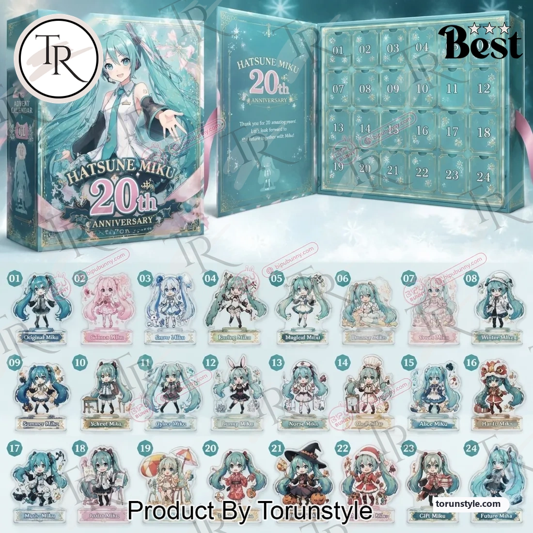 Hatsune Miku 20th Anniversary Anime Vocaloid 24 Days Holiday Countdown Advent Calendar Hatsune Miku 20th Anniversary Anime Vocaloid 24 Days Holiday Countdown Advent Calendar