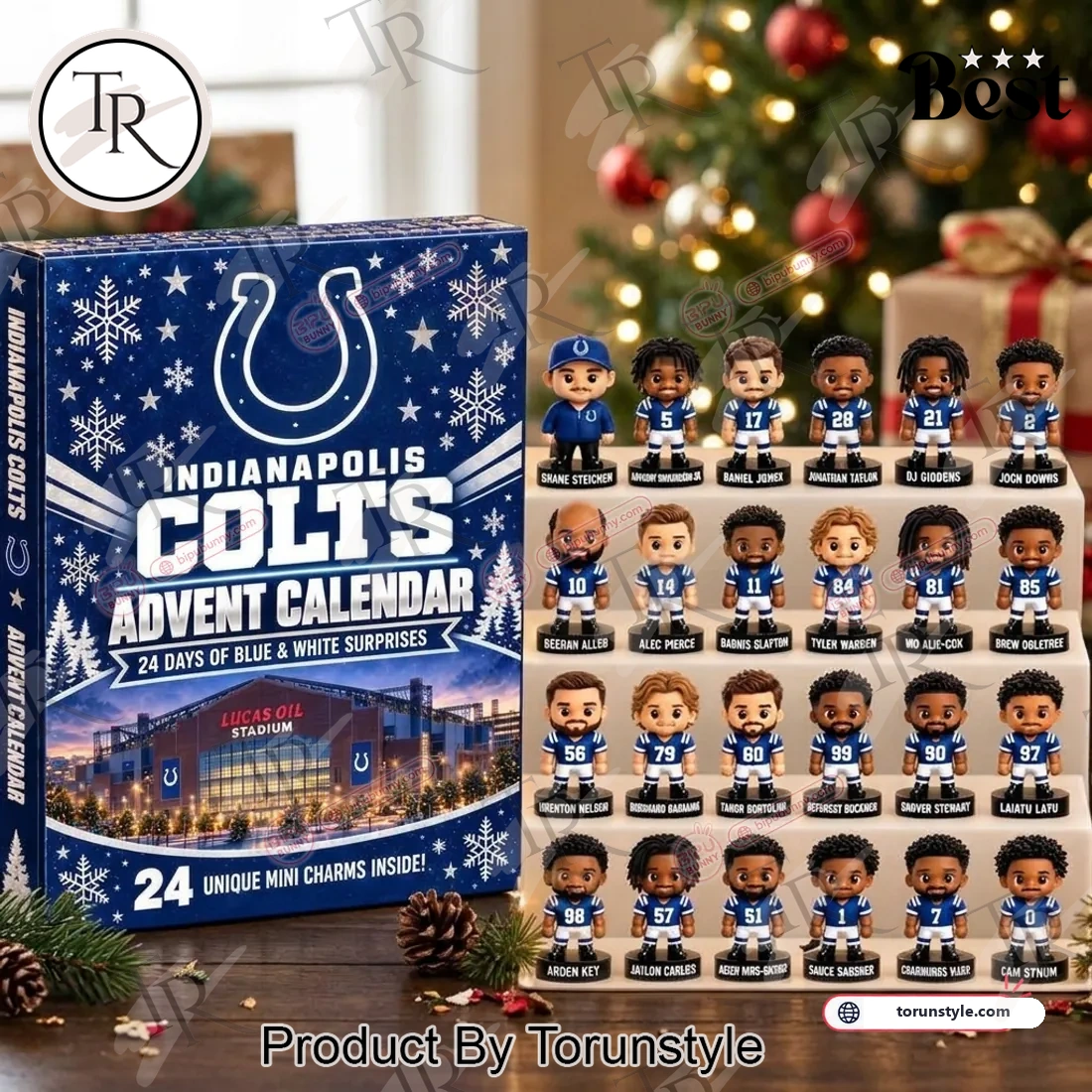 Indianapolis Colts Football Fan 24 Days Christmas Countdown Mini Figures Advent Calendar Indianapolis Colts Football Fan 24 Days Christmas Countdown Mini Figures Advent Calendar