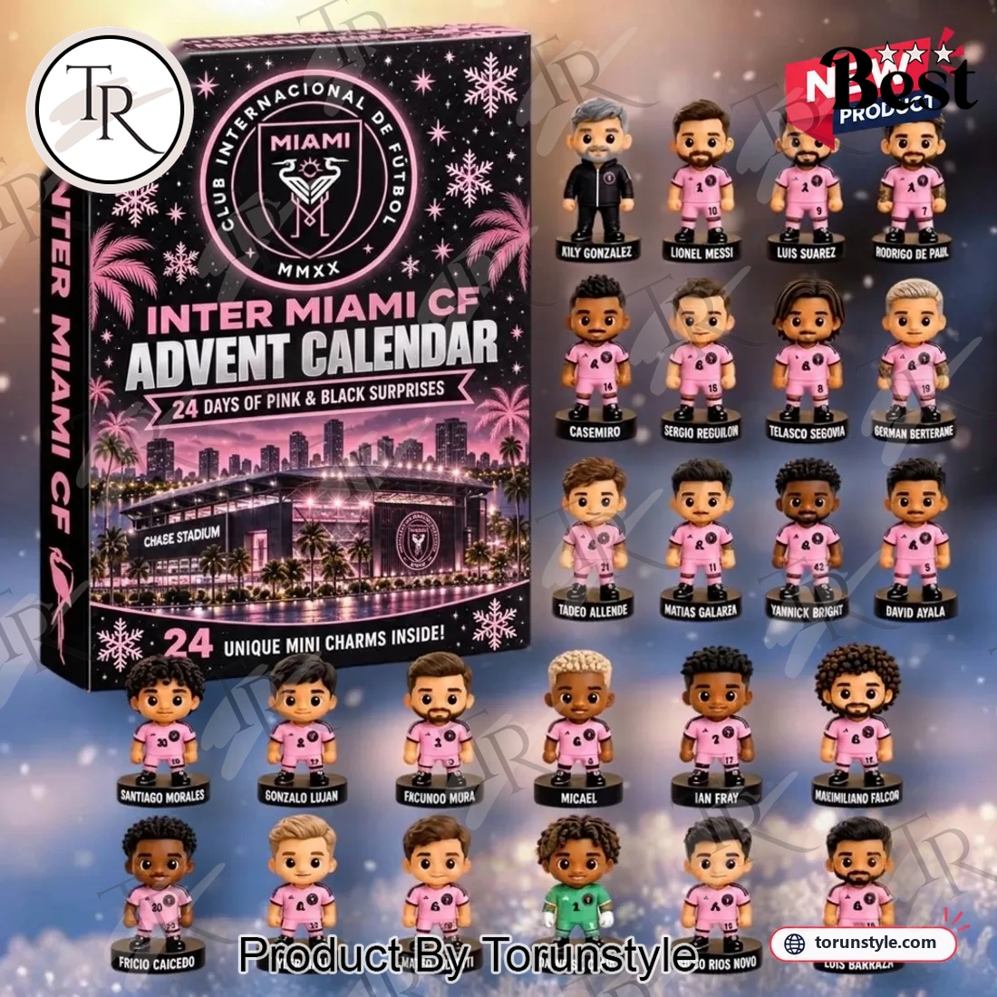 Inter Miami CF Soccer Fan Holiday Countdown 24 Days Mini Figure Advent Calendar Inter Miami CF Soccer Fan Holiday Countdown 24 Days Mini Figure Advent Calendar