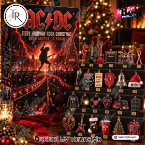 AC/DC Fiery Highway Rock Band 2026 Holiday Countdown Advent Calendar