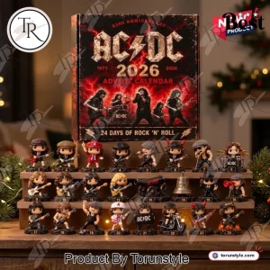 AC/DC 53rd Anniversary 1973-2026 24 Days of Rock ‘N’ Roll Collectible Figure Advent Calendar