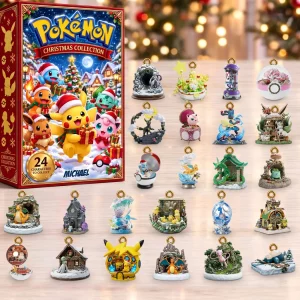 Pokemon Christmas Collection 24 Days Countdown Personalized Holiday Blind Box Advent Calendar