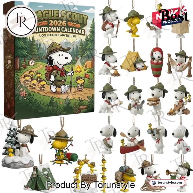 Peanuts Snoopy Beagle Scout 2026 Holiday Collectible Ornaments Advent Calendar Peanuts Snoopy Beagle Scout 2026 Holiday Collectible Ornaments Advent Calendar