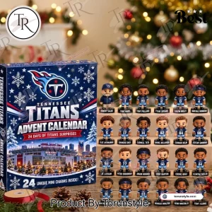 Tennessee Titans NFL 24 Days Holiday Countdown Mini Figures Christmas Advent Calendar