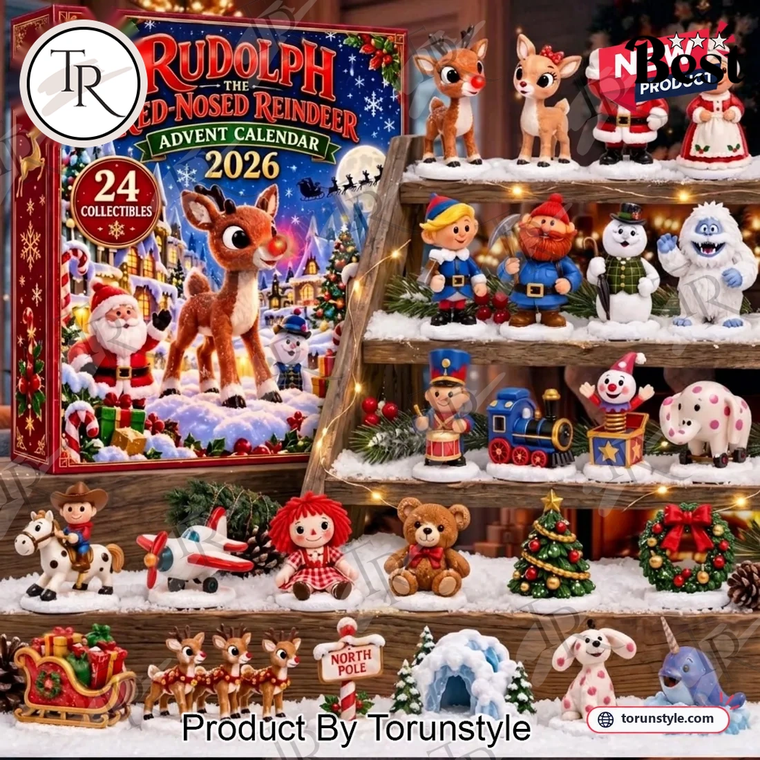 Rudolph the Red-Nosed Reindeer 2026 Christmas Countdown 24 Collectible Figures Advent Calendar Rudolph the Red-Nosed Reindeer 2026 Christmas Countdown 24 Collectible Figures Advent Calendar