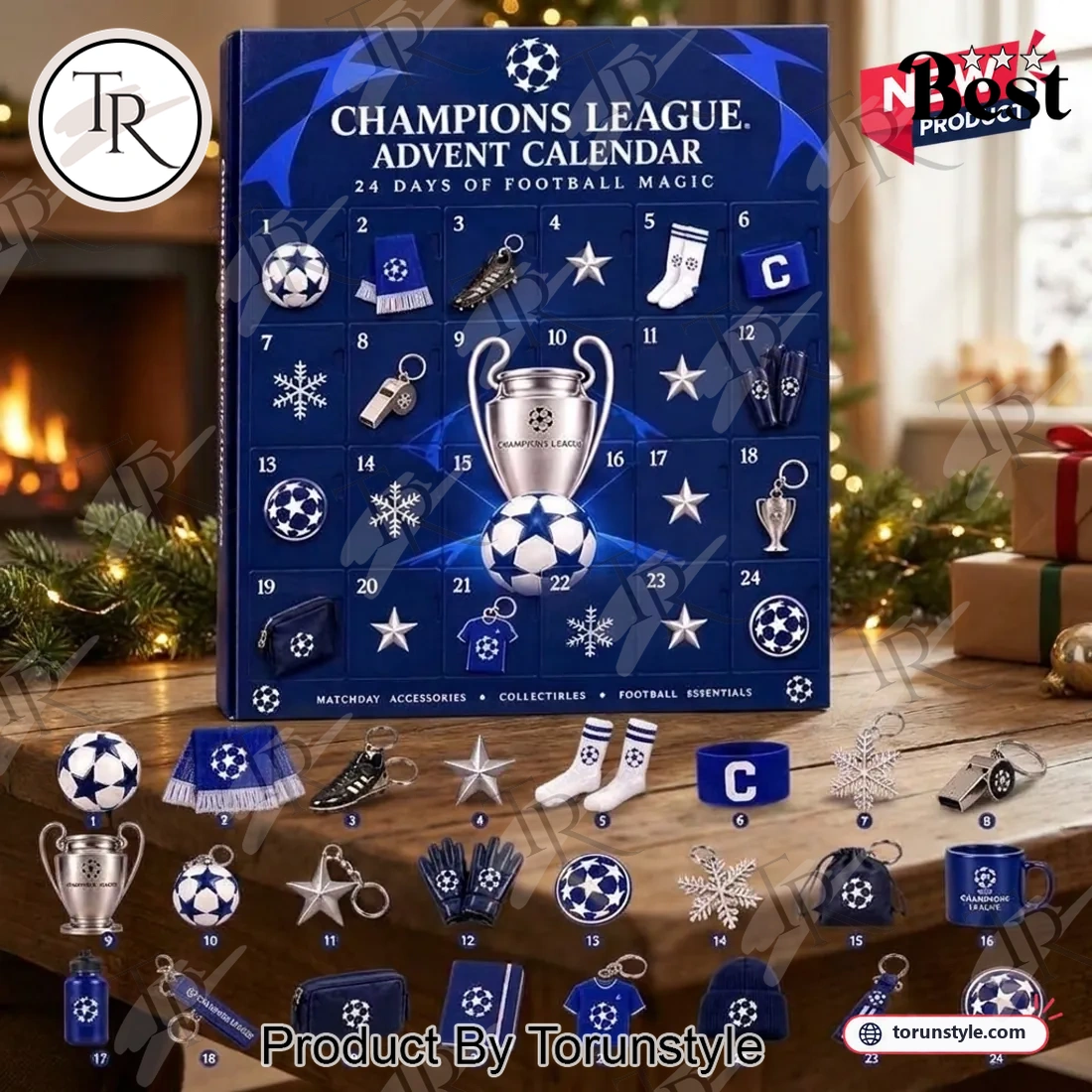 UEFA Champions League 2026 Football Fans 24 Days Christmas Holiday Countdown Advent Calendar UEFA Champions League 2026 Football Fans 24 Days Christmas Holiday Countdown Advent Calendar