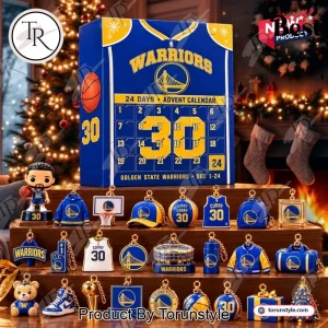 Golden State Warriors Steph Curry #30 24 Days Christmas Countdown Advent Calendar
