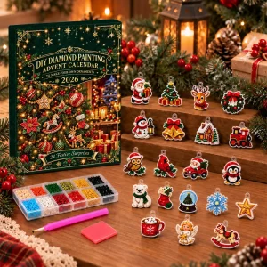 2026 Christmas 24 Days DIY Diamond Painting Ornaments Craft Kit Advent Calendar