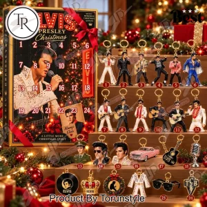 Elvis Presley King of Rock 24 Days Holiday Countdown Keychain Christmas Advent Calendar