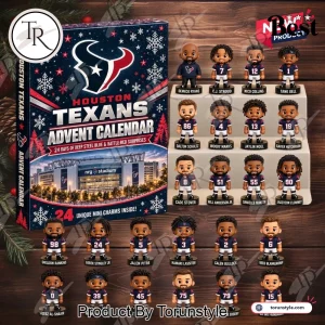 Houston Texans NFL Football 24-Day Christmas Countdown Collectible Mini Figures Advent Calendar