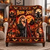 Ozzy Osbourne Gothic Halloween Heavy Metal Spooky Graveyard Fleece Blanket Ozzy Osbourne Gothic Halloween Heavy Metal Spooky Graveyard Fleece Blanket