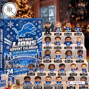 Detroit Lions NFL Football 24 Days Christmas Countdown Advent Calendar