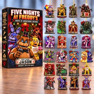 Five Nights at Freddy’s FNAF 24 Days Animatronic Hanging Ornament Personalized Christmas Advent Calendar