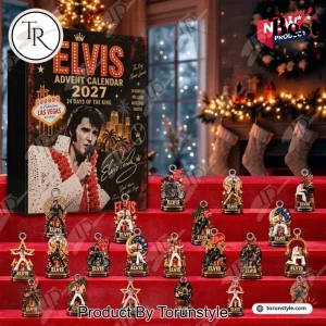 Elvis Presley 2027 Las Vegas Legend 24 Days of The King Commemorative Ornaments Advent Calendar