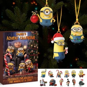 – Personalized Minions Cartoon Character Hanging Ornaments Christmas Ornament Advent Calendar – Personalized Minions Cartoon Character Hanging Ornaments Christmas Ornament Advent Calendar
