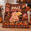 Kiss Band Halloween Spooky Jack-O-Lantern and Skull Gothic Rock Cozy Fleece Blanket Kiss Band Halloween Spooky Jack-O-Lantern and Skull Gothic Rock Cozy Fleece Blanket