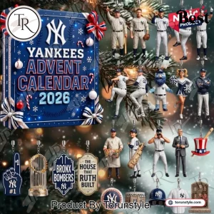 New York Yankees 2026 Holiday Christmas Countdown Baseball Gift Advent Calendar