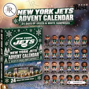 New York Jets NFL Football Holiday Countdown 24 Unique Mini Charms Christmas Advent Calendar