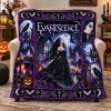 Motley Crue Halloween Rock Band Spooky Orange Collage Fleece Blanket