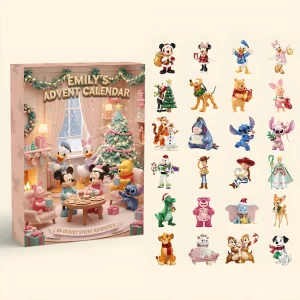 Personalized Disney Winnie the Pooh and Friends Christmas 24 Days Holiday Countdown Acrylic Ornaments Advent Calendar Personalized Disney Winnie the Pooh and Friends Christmas 24 Days Holiday Countdown Acrylic Ornaments Advent Calendar