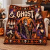 Elvis Presley Spooky Halloween Retro Rock and Roll Cozy Fleece Blanket