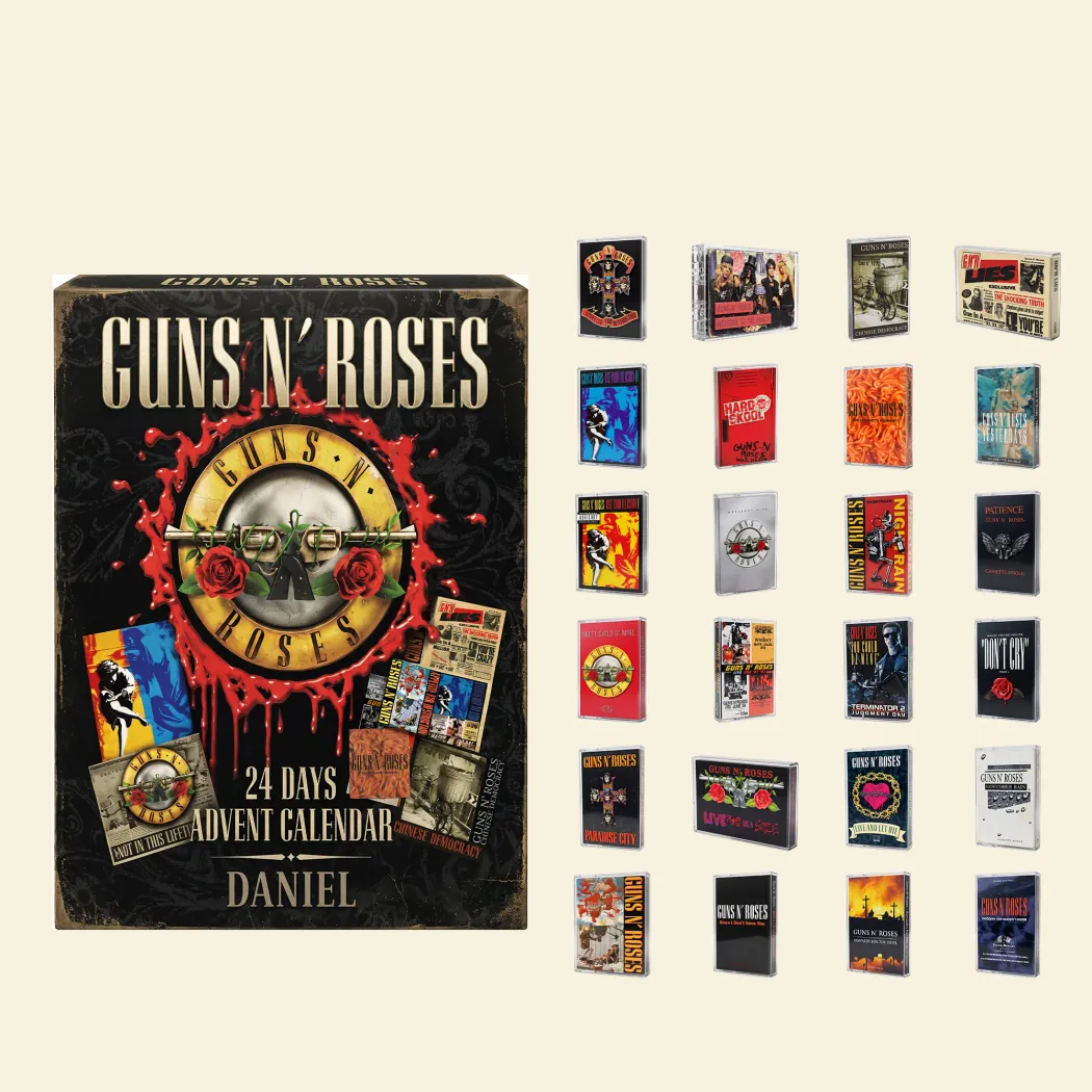 Guns N’ Roses Rebellious Hard Rock 2026 Advent Calendar Guns N’ Roses Rebellious Hard Rock 2026 Advent Calendar